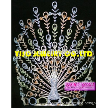 fashion queen quality classic tall peacock princess crown